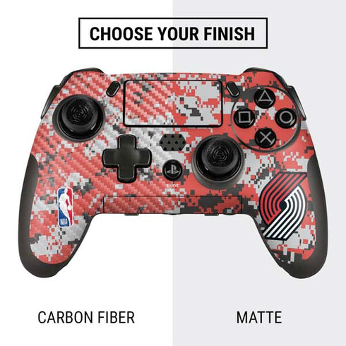 NBA Portland Trail Blazers Digi Camo PlayStation Scuf Vantage 2 Controller Skin