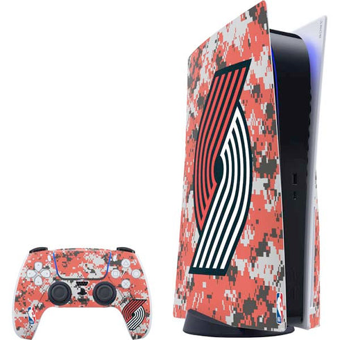 NBA Portland Trail Blazers Digi Camo PlayStation PS5 Skins