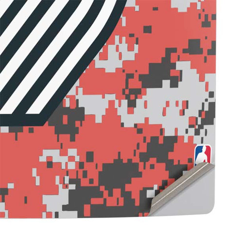 NBA Portland Trail Blazers Digi Camo PS5 Pro Console Skin