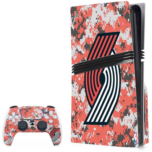 NBA Portland Trail Blazers Digi Camo PlayStation PS5 Skins