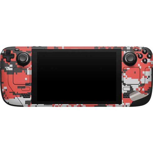 NBA Portland Trail Blazers Digi Camo Steam Deck Handheld Gaming Computer Skin