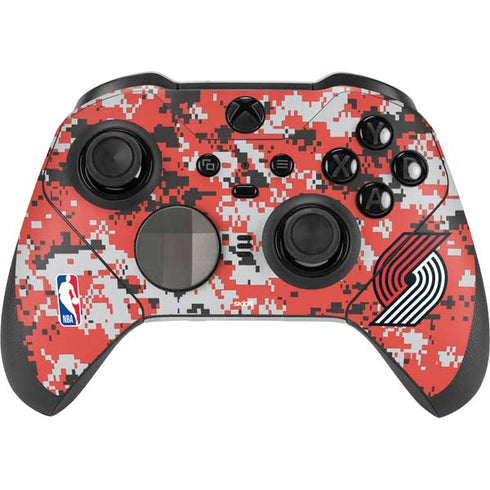 NBA Portland Trail Blazers Digi Camo Xbox Elite Wireless Controller Series 2 Skin