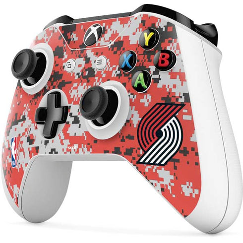 NBA Portland Trail Blazers Digi Camo Xbox One S All-Digital Edition Bundle Skin