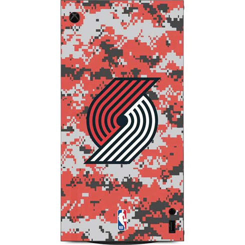 NBA Portland Trail Blazers Digi Camo XBox Series X Digital Edition Console Skin