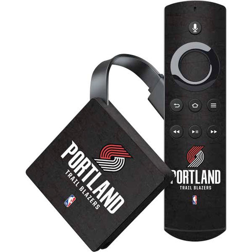 NBA Portland Trail Blazers Distressed Amazon Fire TV Skin