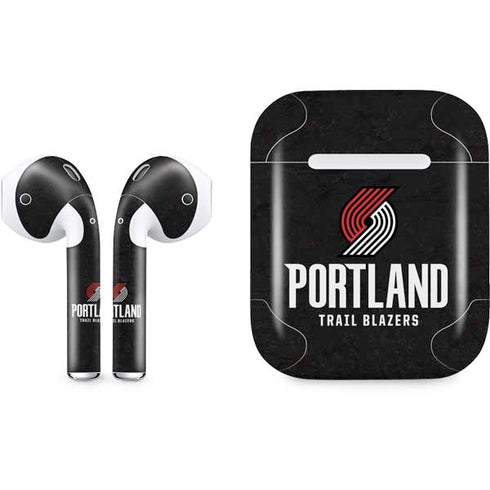 NBA Portland Trail Blazers Distressed Apple AirPods Skin