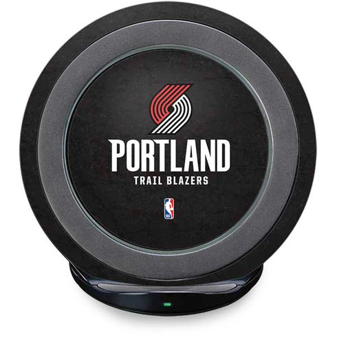 NBA Portland Trail Blazers Distressed Fast Charge Wireless Charging Stand Skin