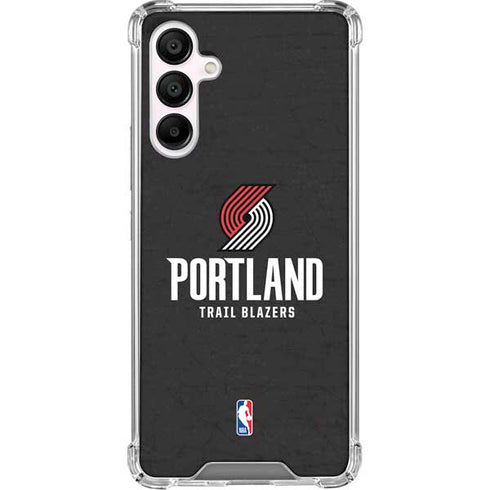 NBA Portland Trail Blazers Distressed Galaxy A16 5G Clear Case