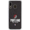 NBA Portland Trail Blazers Distressed Galaxy A20 Clear Case