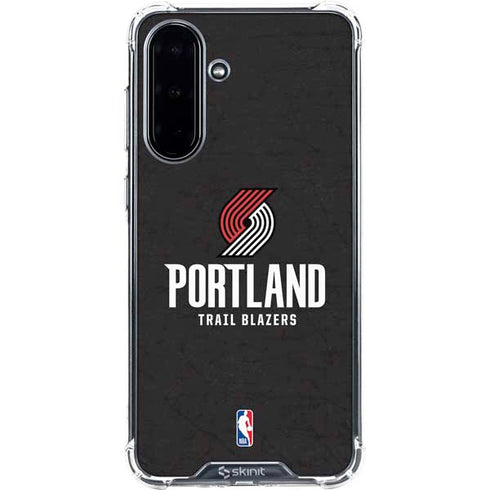 NBA Portland Trail Blazers Distressed Galaxy A36 5G Clear Case