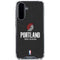 NBA Portland Trail Blazers Distressed Galaxy A36 5G Clear Case