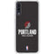 NBA Portland Trail Blazers Distressed Galaxy A50 Clear Case