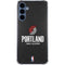 NBA Portland Trail Blazers Distressed Galaxy A55 5G Clear Case