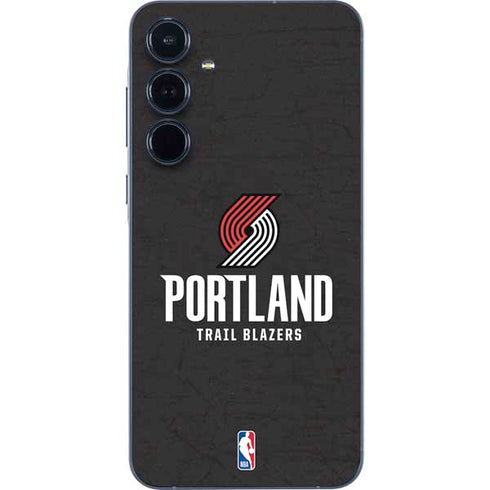 NBA Portland Trail Blazers Distressed Galaxy A55 5G Skin