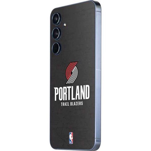 NBA Portland Trail Blazers Distressed Galaxy A55 5G Skin