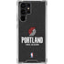 NBA Portland Trail Blazers Distressed Galaxy S23 Ultra Clear Case