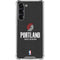 NBA Portland Trail Blazers Distressed Galaxy S24 FE Clear Case