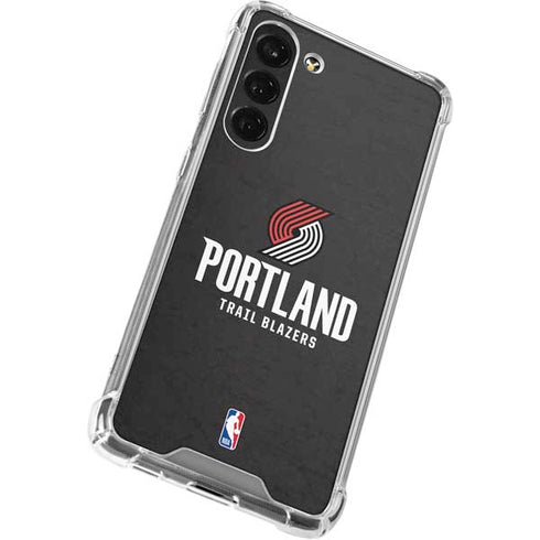 NBA Portland Trail Blazers Distressed Galaxy S24 FE Clear Case
