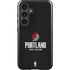 NBA Portland Trail Blazers Distressed Galaxy S25 Impact Case