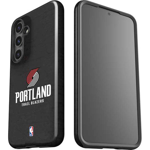 NBA Portland Trail Blazers Distressed Galaxy S25 Impact Case