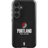 NBA Portland Trail Blazers Distressed Galaxy S25 Plus Impact Case