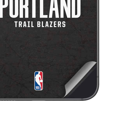 NBA Portland Trail Blazers Distressed Galaxy S25 Plus Skin