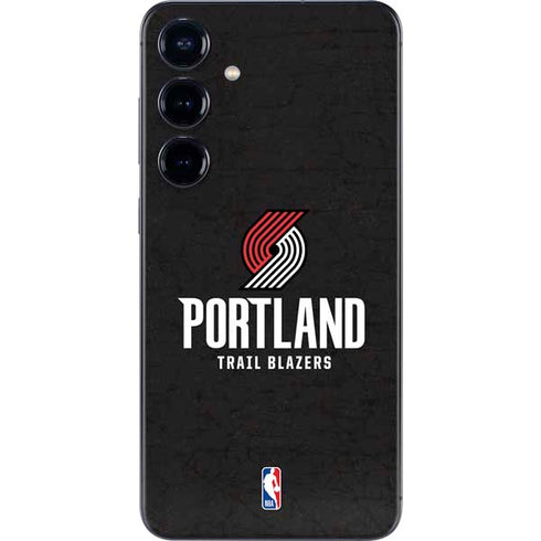 NBA Portland Trail Blazers Distressed Galaxy S25 Skin