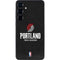 NBA Portland Trail Blazers Distressed Galaxy S25 Skin