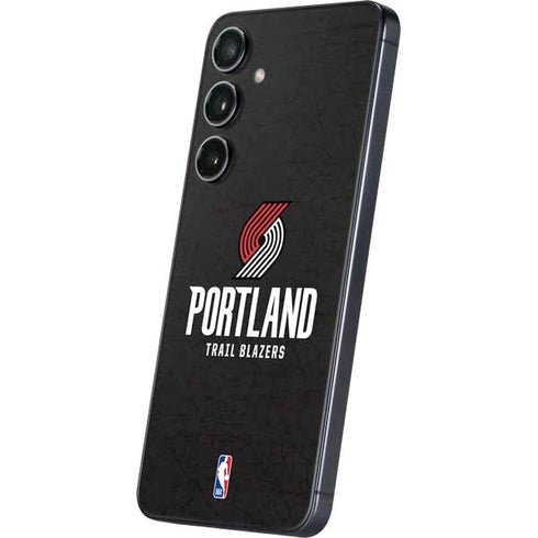 NBA Portland Trail Blazers Distressed Galaxy S25 Skin