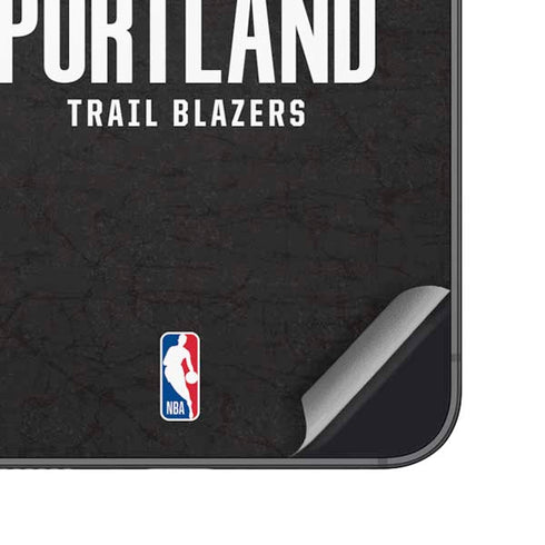 NBA Portland Trail Blazers Distressed Galaxy S25 Skin