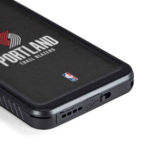 NBA Portland Trail Blazers Distressed Galaxy S24 Waterproof Case