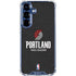 NBA Portland Trail Blazers Distressed Galaxy S25 Plus Clear Case