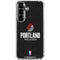 NBA Portland Trail Blazers Distressed Galaxy S26 Clear Case