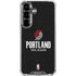 NBA Portland Trail Blazers Distressed Galaxy S26 Clear Case