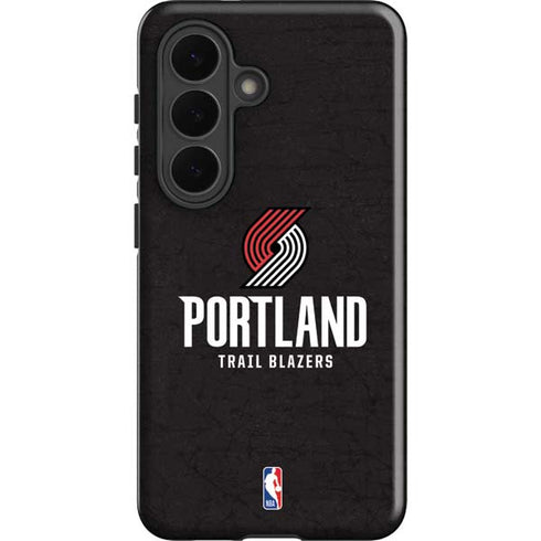 NBA Portland Trail Blazers Distressed Galaxy S26 Impact Case