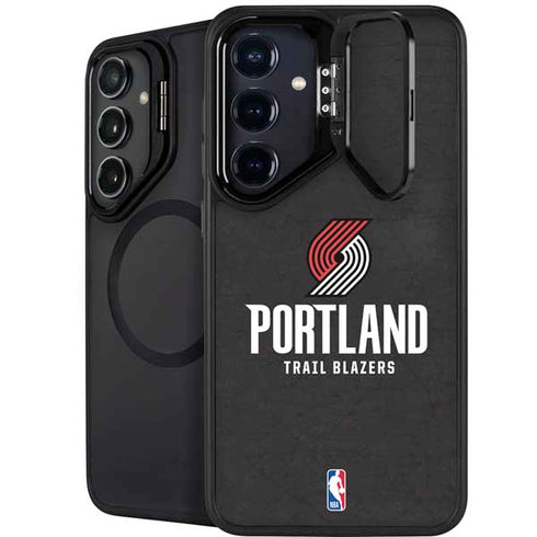 NBA Portland Trail Blazers Distressed Galaxy S26 Kickstand Case