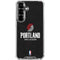 NBA Portland Trail Blazers Distressed Galaxy S26 Plus Clear Case