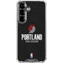 NBA Portland Trail Blazers Distressed Galaxy S26 Plus Clear Case