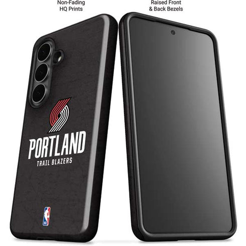 NBA Portland Trail Blazers Distressed Galaxy S26 Plus Impact Case