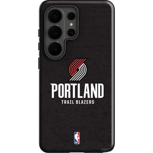 NBA Portland Trail Blazers Distressed Galaxy S26 Ultra Impact Case