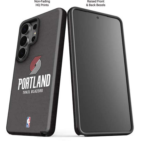 NBA Portland Trail Blazers Distressed Galaxy S26 Ultra Impact Case