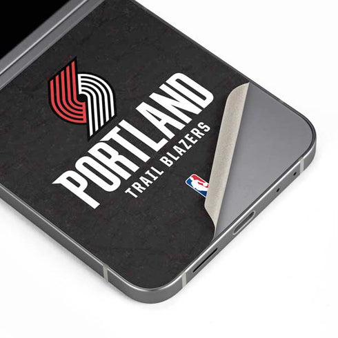 NBA Portland Trail Blazers Distressed Galaxy Z Flip6 Skin