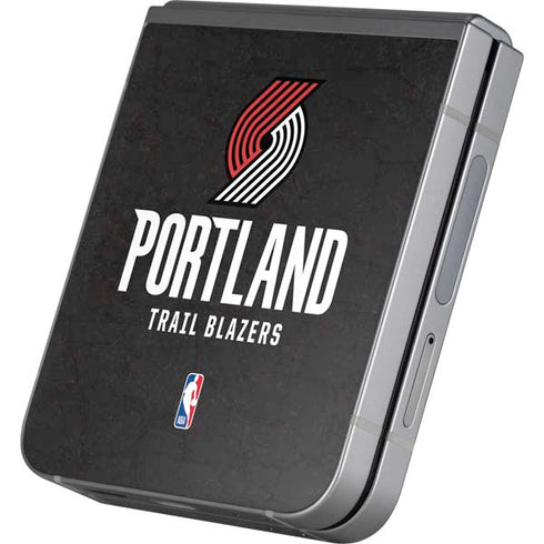 NBA Portland Trail Blazers Distressed Galaxy Z Flip6 Skin