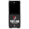 NBA Portland Trail Blazers Distressed Galaxy Z Flip6 Clear Case