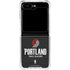NBA Portland Trail Blazers Distressed Galaxy Z Flip6 Clear Case