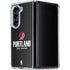 NBA Portland Trail Blazers Distressed Galaxy Z Fold5 5G Clear Case