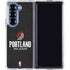 NBA Portland Trail Blazers Distressed Galaxy Z Fold6 Clear Case