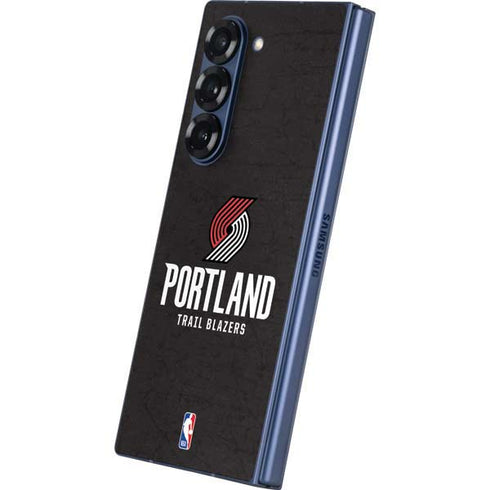 NBA Portland Trail Blazers Distressed Galaxy Z Fold6 Skin