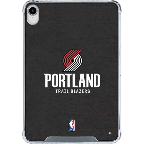 NBA Portland Trail Blazers Distressed iPad 11th Gen (2025) Clear Case