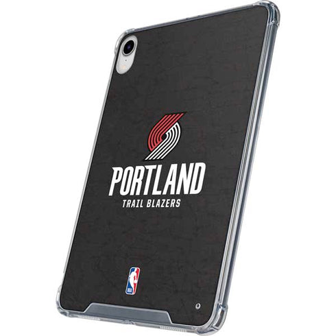 NBA Portland Trail Blazers Distressed iPad 11th Gen (2025) Clear Case